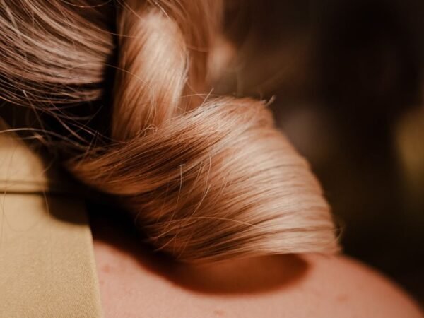 Special occasion hairstyle detail