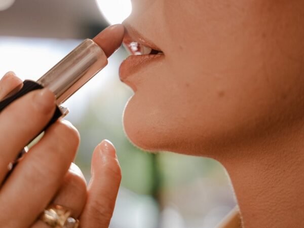 Professional makeup, lipstick application