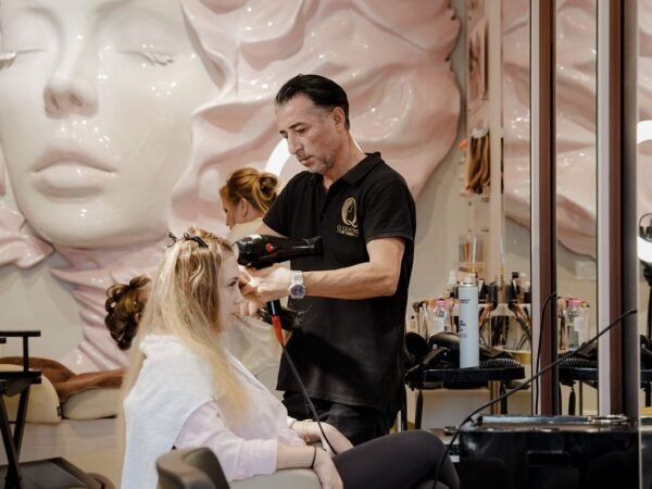 Hair styling in the Q Centre salon