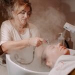 Steam treatment during a spa ritual