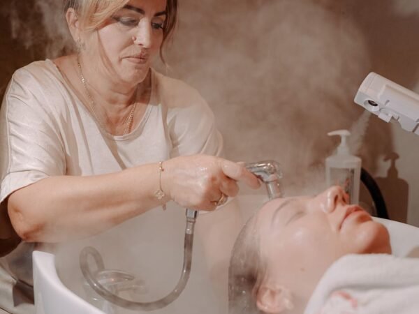 Steam treatment during a spa ritual